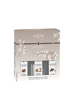 Maison Berger Gift Pack with 3 x 250 ml Holly Lampe Berger Refills